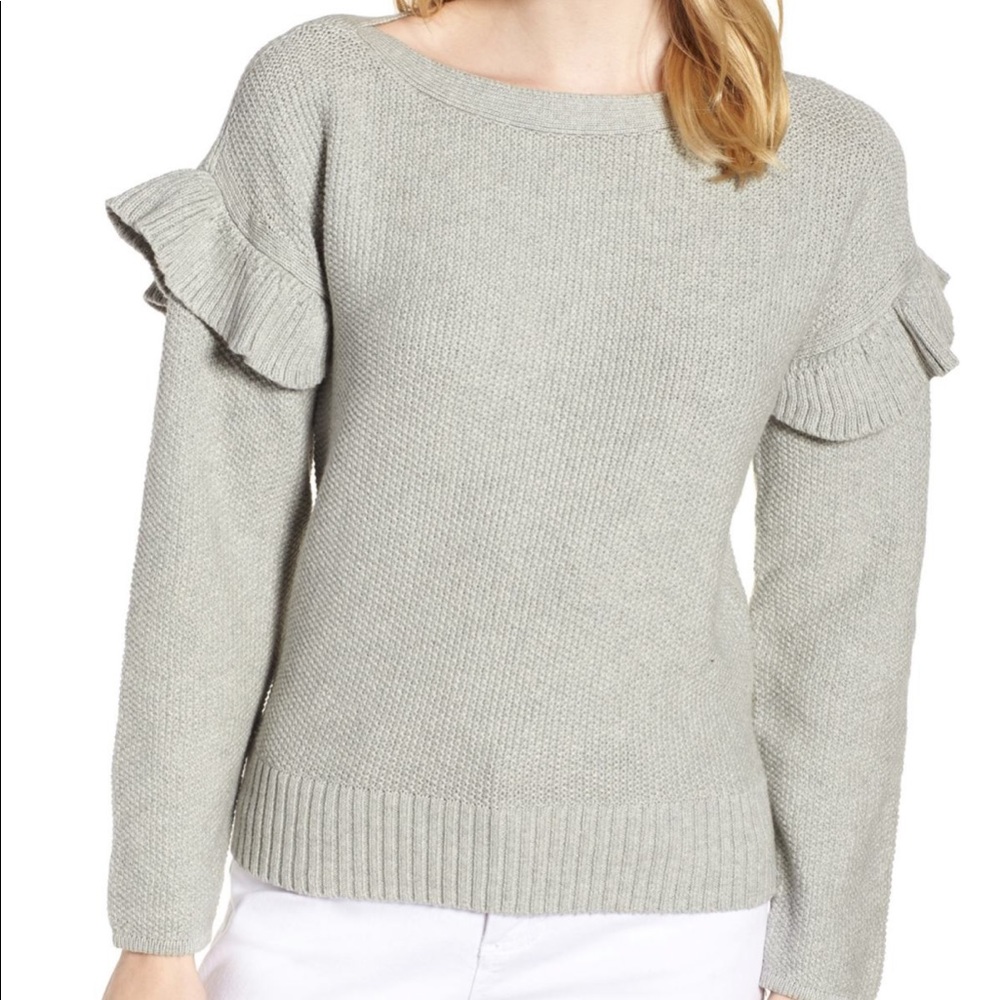 J.Crew Ava gray sweater sz M Sold out